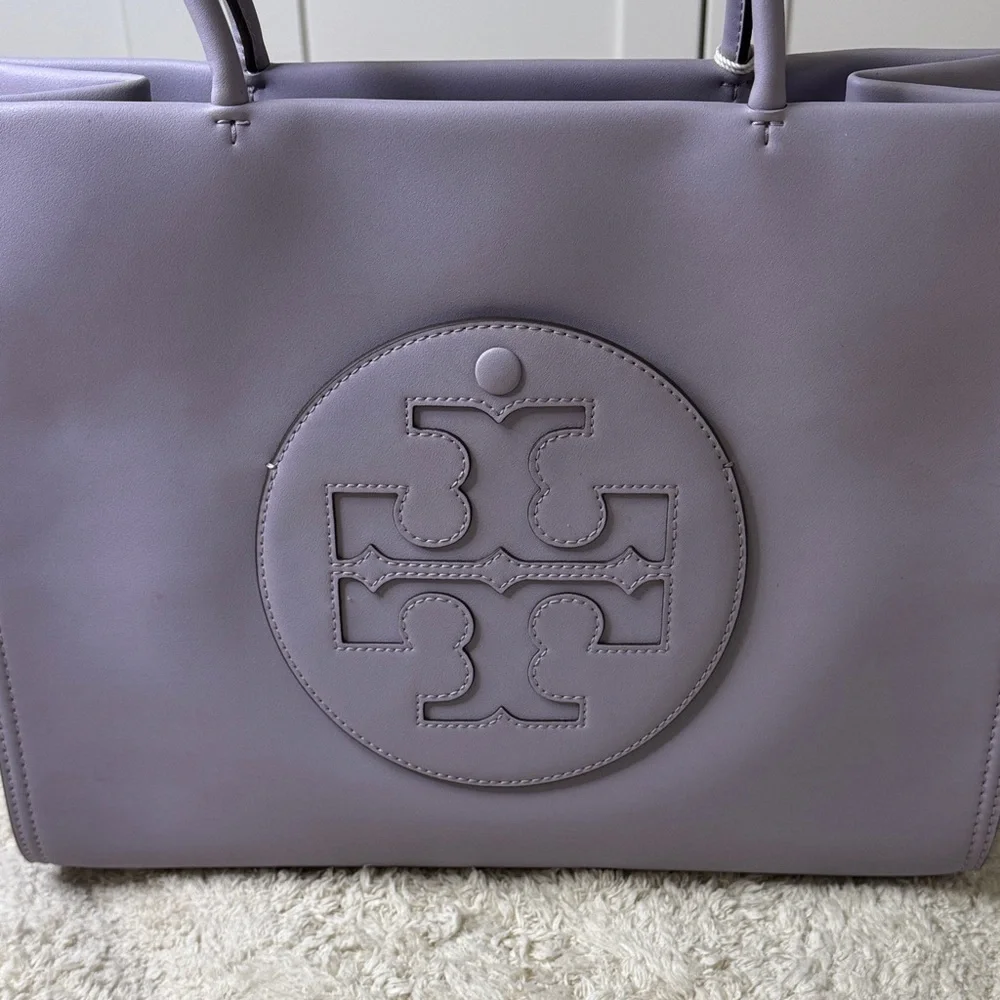 NWT 💟Tory Burch Purple Heather Ella Bio Small Tote Tote Bag